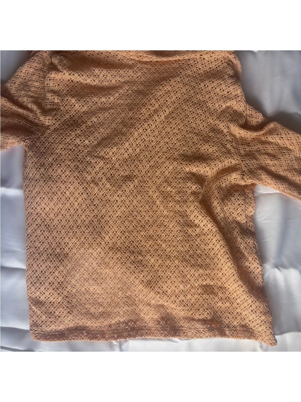 Ruby Rd. Shimmering Gold/peach Knit Top - Picture 3 of 5